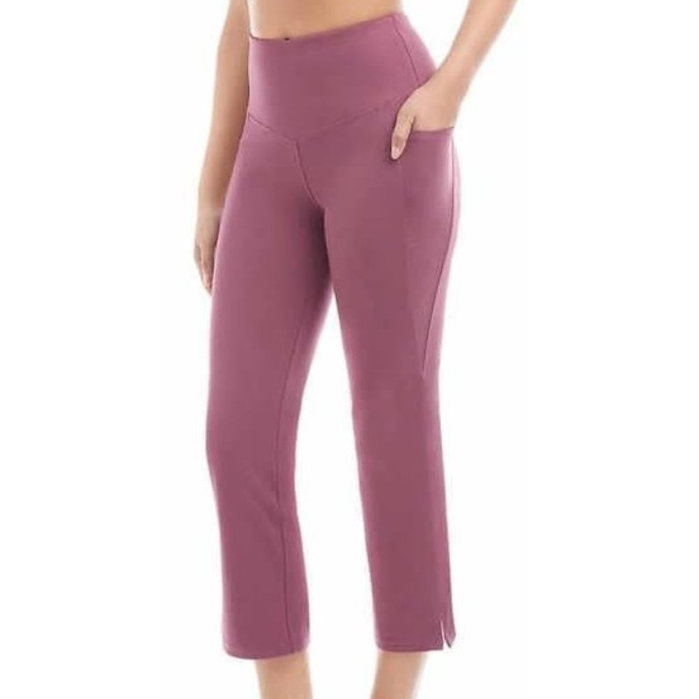 NWoT Jockey Women Athleticwear Hi Rise Yoga Capri Leggings Red Size M $60 UU010